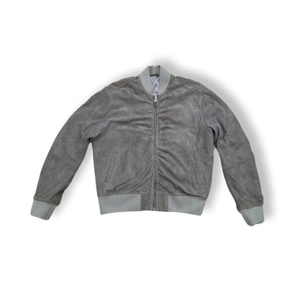 All Saints gray suede lightweight jacket size M